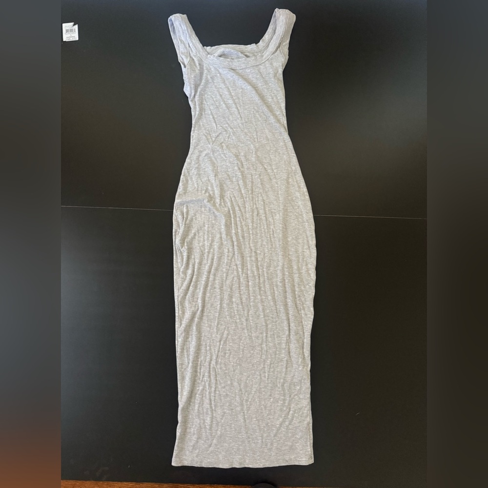 Elegant Gray Sleeveless Maxi Dress